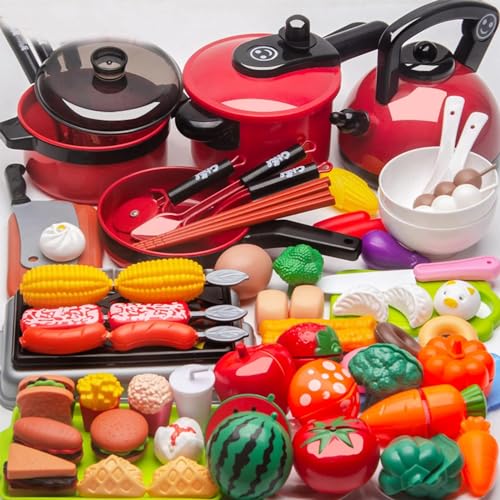 Reviews de Juego de pastelitos disponible en línea para comprar. 47 ASINS Juguetes de Corte Alimentos , 73 Piezas con Utensilios de Cocina Olla de Sopa y Cocina Electrica, Regalos para Aprendizaje de Educación Temprana, con Mini Olla y Comidas