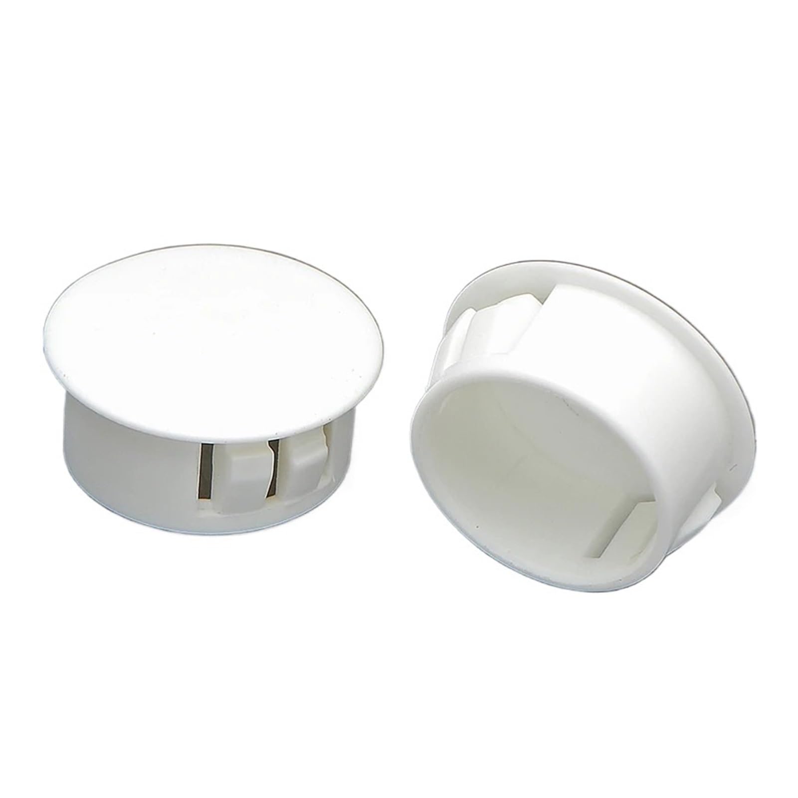 Tappi Antipolvere, Tappi for Fori in plastica a Scatto for Tubi profilati, coperture for Fori for Viti, Tappi for Fori for mobili, coperture for scrivania(White,HP-38-50 PCS)