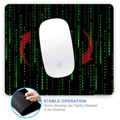 Image of Gadgets WRAP Gaming Mouse Pad 7.5 x 9 Inch, Anti-Slip, Spill-Resistant, Ideal for Home, Office, Gaming Setups - Razer Matrix