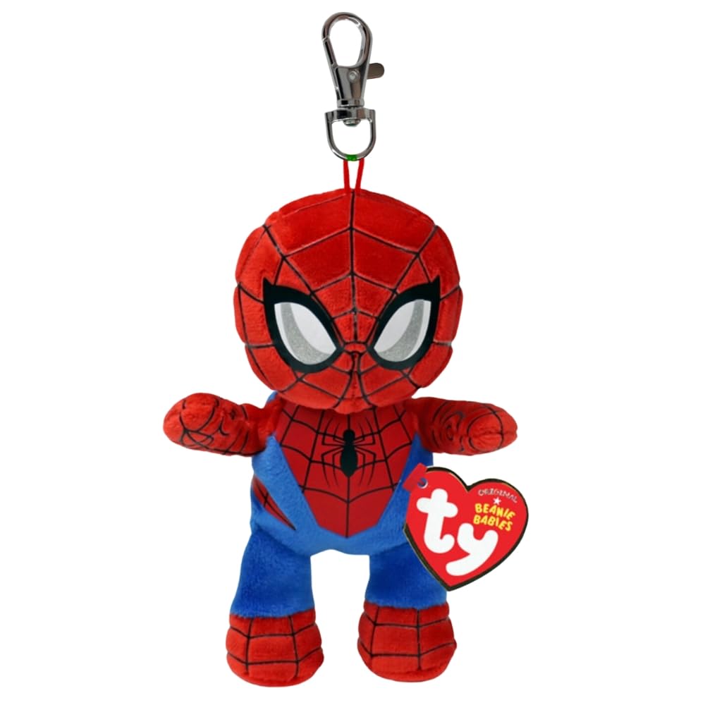 Ty Beanie Babies Key Clips Spiderman