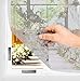 BKSAI Fliegengitter Fenster Insektenschutz Magnet ohne Bohren Moskitonetz Dachfenster Fliegenschutzgitter Zuschneibar für Innen und Außen Weiß 130*150 Praktischer Magnetverschluss