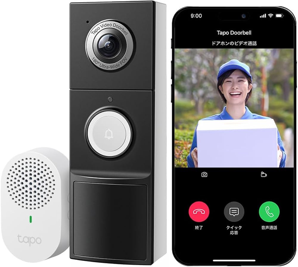 Amazon.co.jp: Tapo スマートドアホン スマホ ビデオドアベル