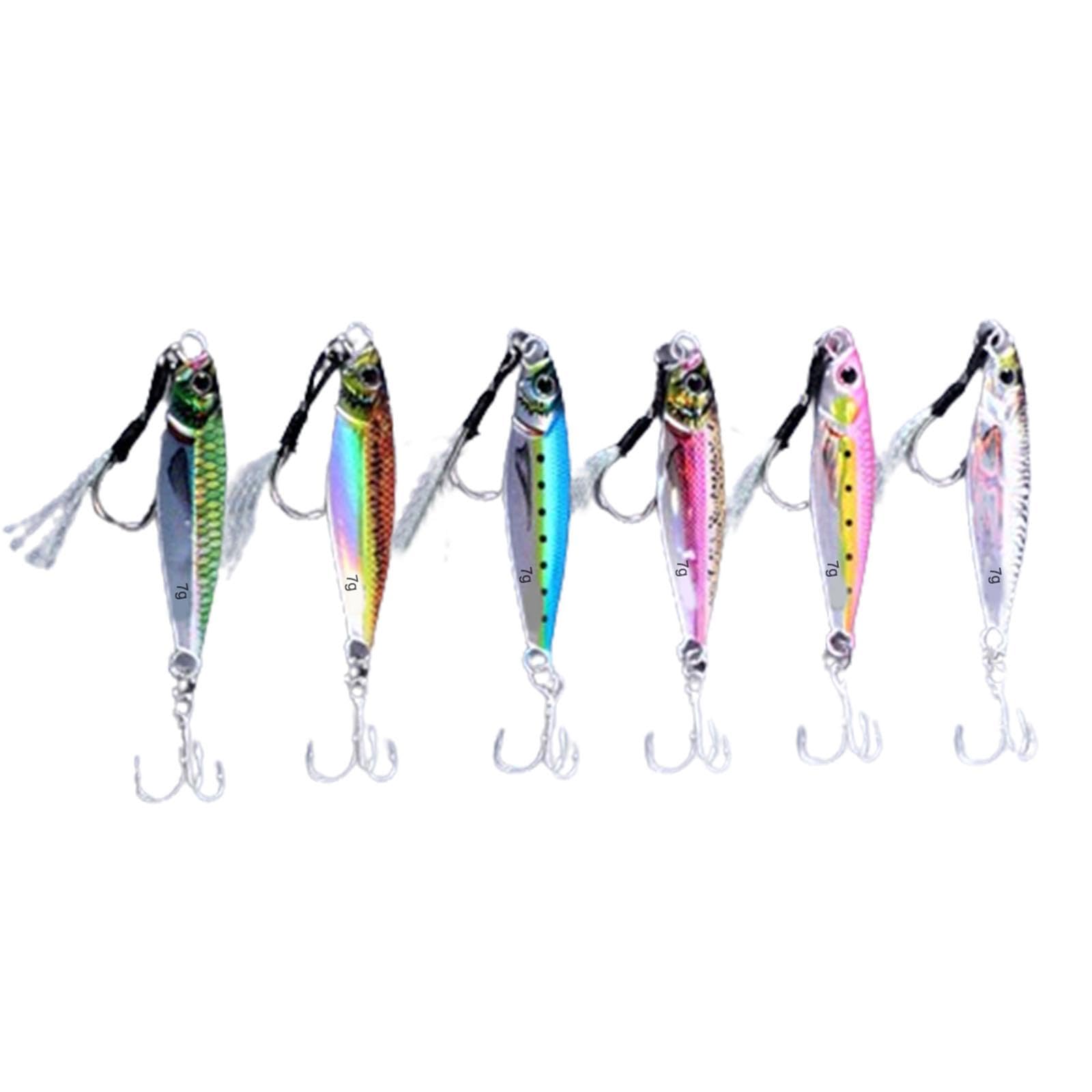CALANDIS™ 6 Pieces Fishing Lures Baits Saltwater Hard Baits Fishing Jigs Jigging Lures 4.5cmx2cmx1cm | Crankbaits | Baits, Lures Flies | Fishing