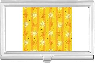 Sun Sunshine Hand Painting River Business Card Holder Case Pocket Box Wallet