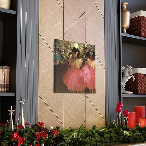 Tableau Degas Danseuses en Rose impression sur toile 40x40 cm pour salon - 3