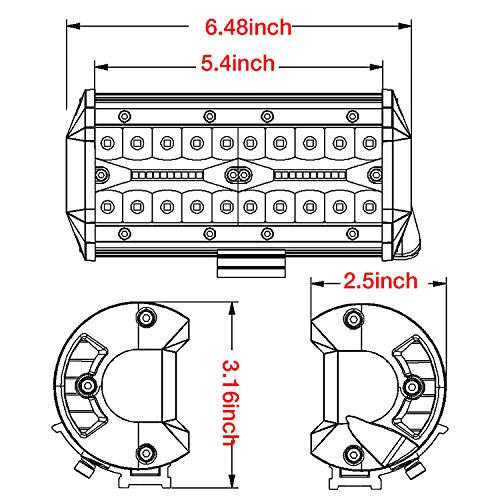 Led Pods, Offroadtown 2Pcs 6Inch 240W Off Road Driving Lights Led Work Light Bar Spot Flood Combo Fog Lights Waterproof Led Cubes For Truck Boat Pickup Utv Atv Marine Motorcycle #TOP1