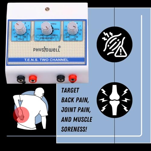 Image of Physiowell Mini Tens 2 Channel Electro Therapy Machine (Transcutaneous Electrical Nerve Stimulation) for Full body (Electrode Pad)