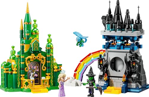 Wicked Città di Smeraldo e Castello Kiamo Ko - Giocattolo da Esposizione con Mini Bamboline di Elphaba e Glinda, Scimmia e Accessori - Regalo per Bambine da 9 Anni in su Fan del Film - 75689 - Lego - Immagine 9