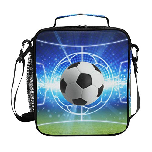 JOYPRINT - Bolsa para el almuerzo con aislante térmico y correa para el hombro ajustable para mujeres, hombres, niños y niñas