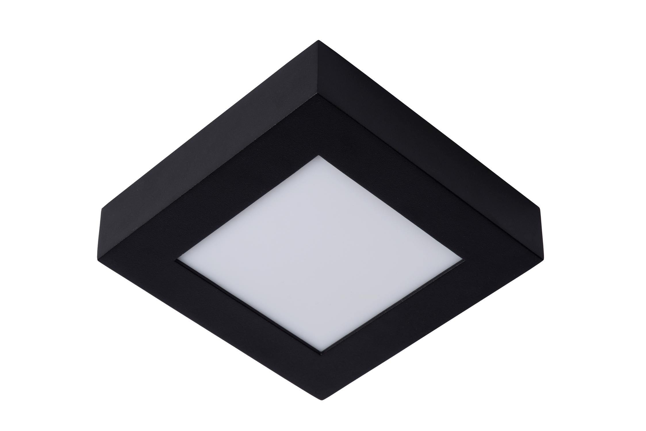 LUCIDE BRICE-LED - Deckenleuchte Badezimmer - LED Dim. - 1x15W 3000K - IP44 - Schwarz