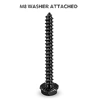 Vista 3 de Mounting Dream Lag Bolt Kit for TV Mount Comes with M8 Lag Bolt for Wood Stud, Fischer Anchors for Concrete Wall, Includes Allen Key and Bubble Level