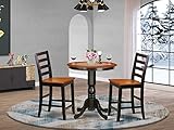 3 Pc counter height set-pub Table and 2 Kitchen bar stool