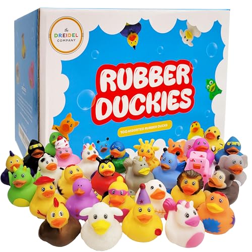 The Dreidel Company The Greatest Rubber Duck Assortment - Toy Duckies for Kids, Bath Birthday Gifts Baby Showers Classroom Incentives, Summer Beach and Pool Activity, 2