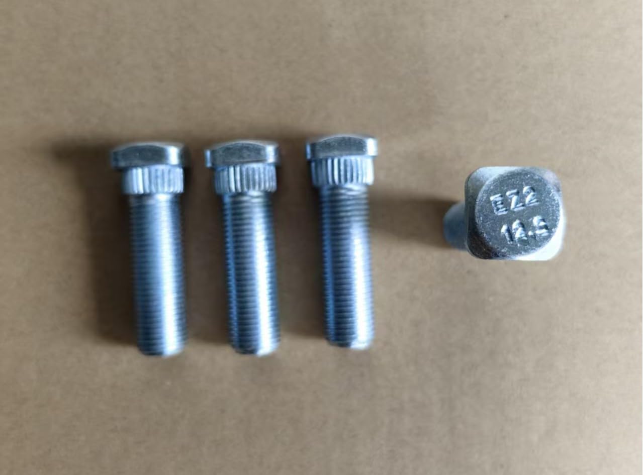 4pcs Wheel Hub Lug Bolts Brake Drum Studs 1/2-20 Thread 1.72 in. Length 0.56" Knurl Replacement for EZGO TXT RXV Golf CART 19862G2 1981-2024