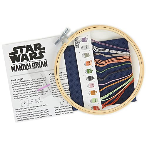 Dimensions Kit de ponto cruz Star Wars The Mandalorian Grogu Counted, multicolorido 5