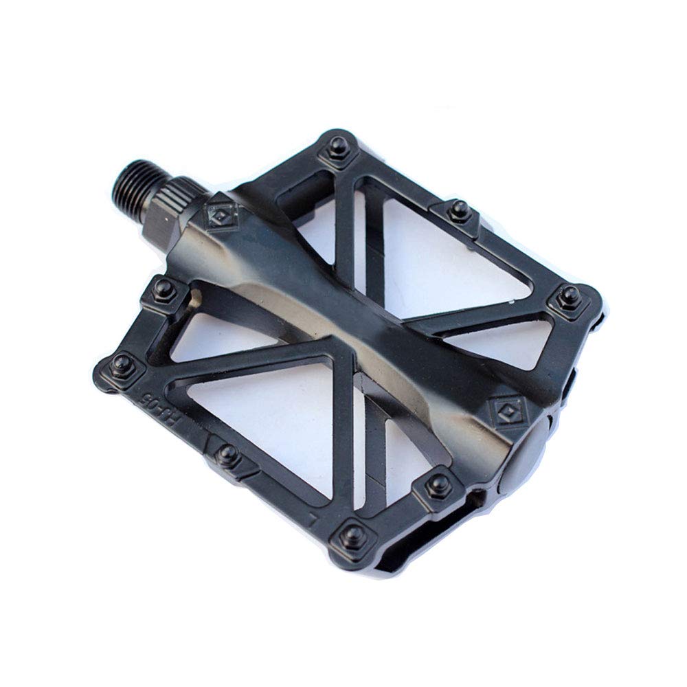YESON Black Bike Pedals MTB BMX Universal 9/16 inch Bearing Aluminium Alloy Platform Non Slip Lightweight Mountain Road Bicycle Pedals