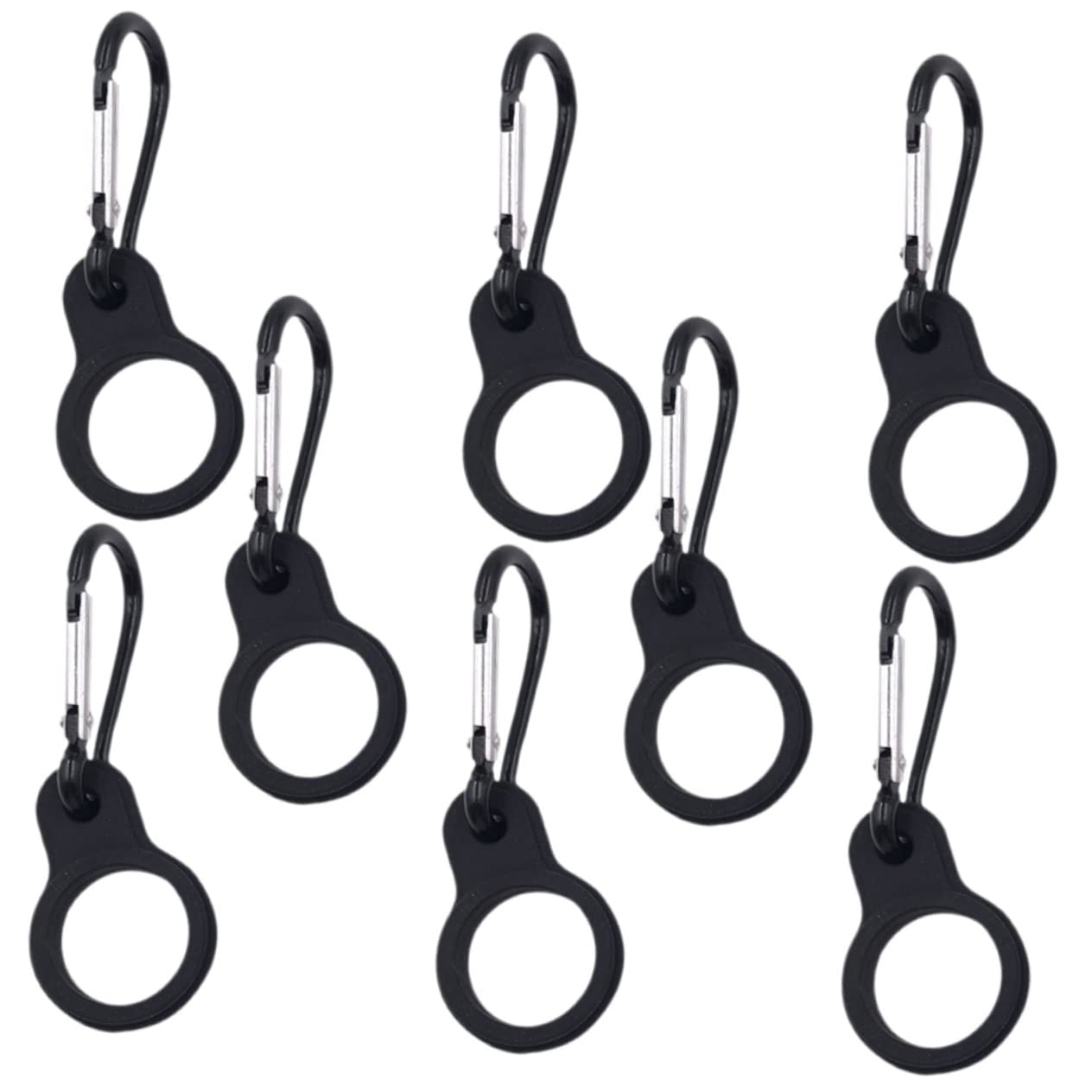 Toddmomy Porte-Bouilloire Bouteille d'eau Randonnée Bouteilles d'eau Clip De Boucle De Bouteille Suspendue Pince À Bouteille Suspendue Métal Noir