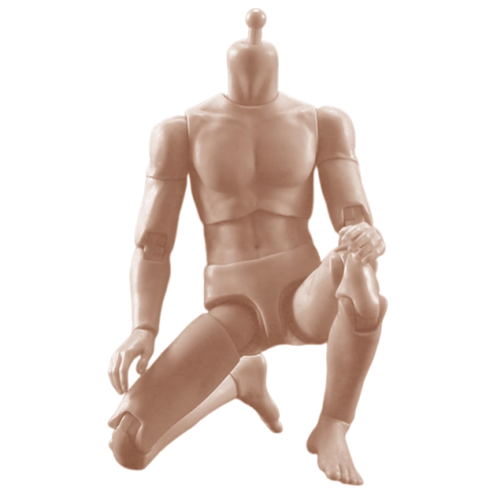 Buxuaaaa 6inch Articulated Male Body Figure Muscle Bod Model Figure for Model Enthusiasts with Semi Soft Joints for Collector Realistic Muscle Action