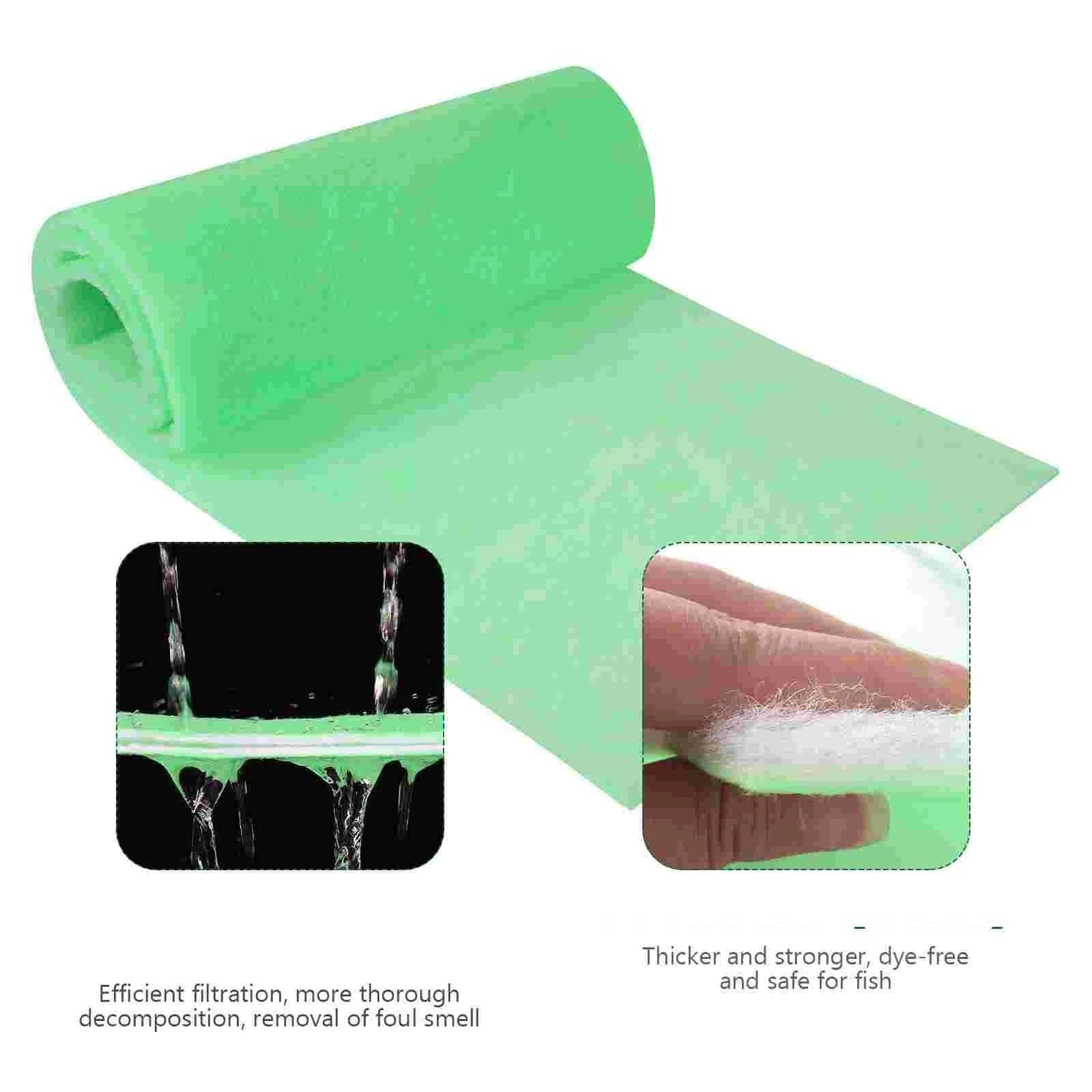 Almohadilla de Esponja para Filtro de Acuario, Medios de Filtro for Estanque, for Acuario, Hilo Dental, Esponja Espuma, Almohadilla for pecera, Verde
