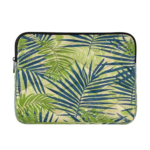 Funda para portátil de 13-14 pulgadas impermeable verde hoja