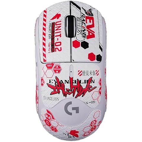REDQIN Mouse Grip Tape Full Coverage for G PRO X Superlight 1&2 Self-Adhesive PreCut Sweat-Resistant Professional Mice Upgrade Kit (Mecha-02_Lizard, for G PRO X Superlight 1&2) Cover