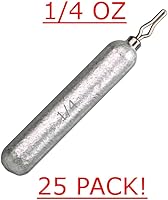 Vista 2 de Reaction Tackle Pesos de tiro de caída - Plomos para pesca de tiro de caída de agua salada y agua dulce - Forma de lápiz delgado - Plomos de pesca