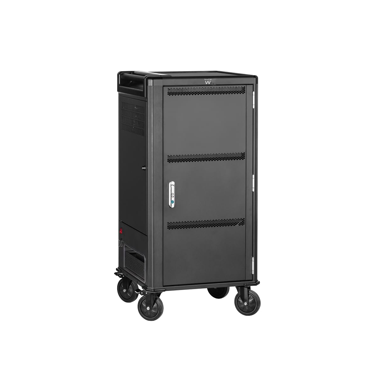 Ewent Chariot de Charge USB-C PD pour 30 appareils EW1702 - Support pour Ordinateur Portable, Tablette et appareils électroniques, avec câbles préinstallés, Gestion des câbles et sécurité intégrée