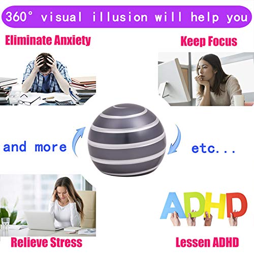 Image of Desk-Kinetic-Toys Cool-Gadgets for Fidget: Cool-Stuff Thing Game Toy for Adult Teen Children Kid, Stress Relief Optical-Illusion Gifts for Office School Home Man Women Christmas Spinning 300 Seconds