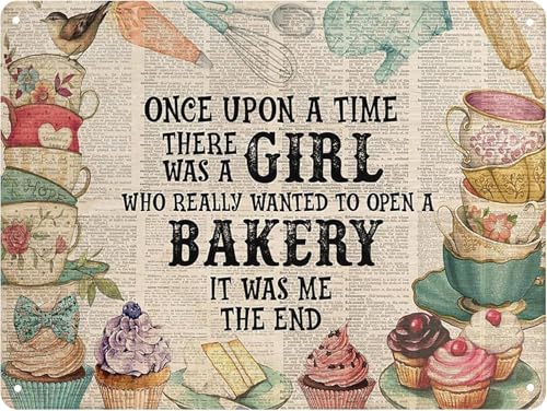 Charming Cottage core Decor Poster Garden, Drink, & Know Metal Humorous & Vintage Gardening Gift for Women & Garden Enthusiasts Home, Yard 8x12 Inch