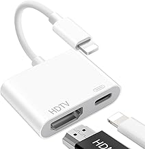 Adattatore iPhone HDMI,【Certificato Apple MFI】 iPhone HDMI, Adattatore H-DMI iPhone, Cavo L-ightning H-DMI per iPhone 14/13/12/11/XS/XR/8/7/iPad
