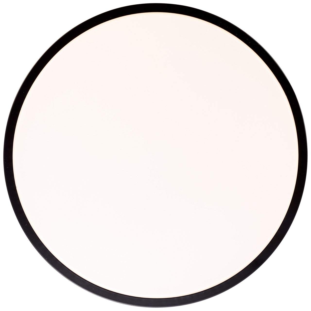 BRILLIANT lámpara Slimline Plafón LED 33cm blanco/negro | 1x 12W LED integrado, (800lm, 3000K) | Escala A ++ a E | Ahorro de energía y durabilidad gracias al uso de LED