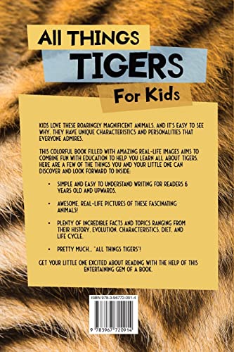 All Things Tigers For Kids: Filled With Plenty of Facts, Photos, and Fun to Learn all About Tigers - Image 2