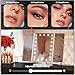 Cyclysio Vanity Desk with Mirror and Lights, 36'' Makeup Vanity Desk with Power Outlet, Small Vanities Set Dressing Table with Drawers for Bedroom, Black