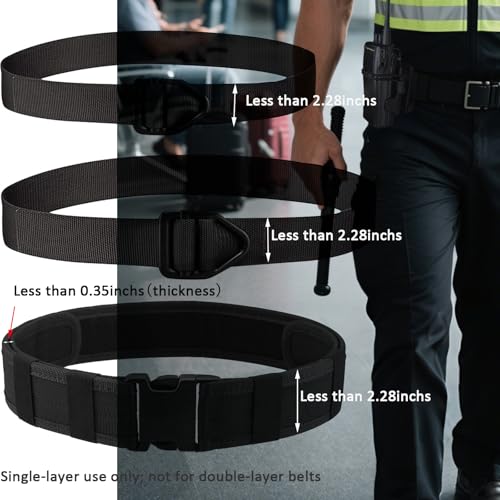 Image of HYS Heavy Duty Durable Plastic Walkie Talkie Belt Clip for Motorola APX Series Baofeng Cobra Midland Two Way Radios | Secure Waist & Backpack Mount for Outdoor Hiking Construction
