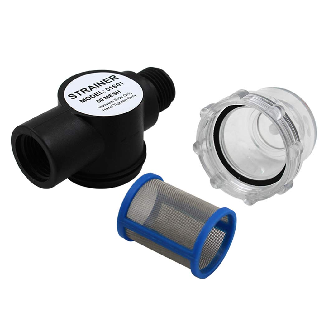 Almencla 1/2" 14 FNPT Inline Filter/Sieb Für Membranpumpen Der Serie 42/44/51/54