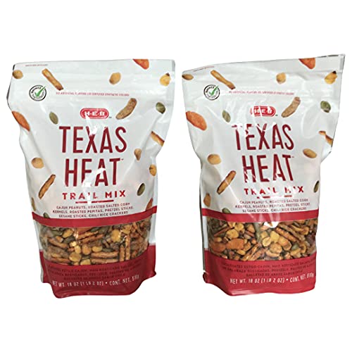Texas Heat Trail Mix 18 oz bags pack of 2, Enjoy the spicey Taste of texas