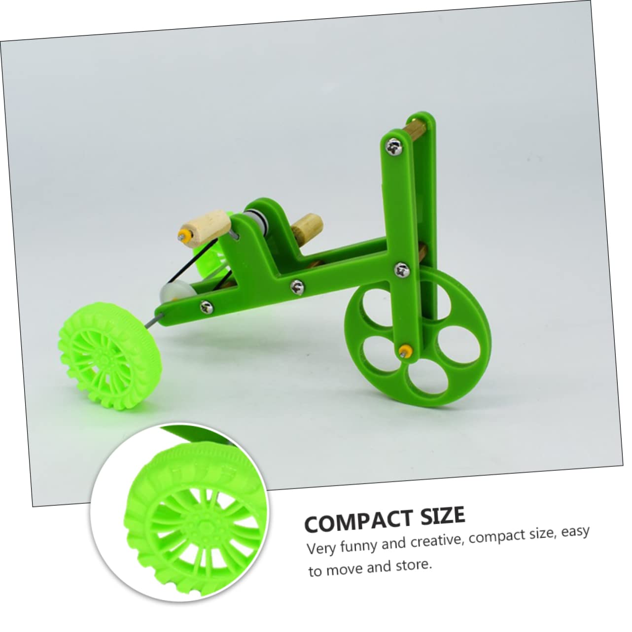 BESPORTBLE 3pezzi Gioco Per Pappagalli Su Bicicletta Giocattolo Divertente Per Addestramento e Gioco Quotidiano Bicicletta Verde