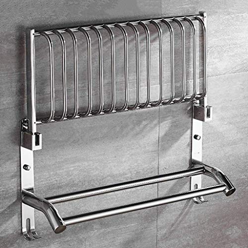 Porte-serviettes en acier inoxydable 304 pliant 60cm