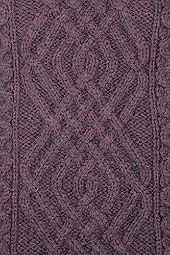 Image of Aran Crafts Irish Women's Cable Knit Side Zip Wool Jacket (Z4630)