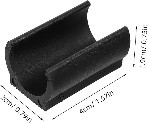 Miniatura 2 de DOITOOL 25 tapas para patas de silla en forma de U de 0.74 pulgadas, almohadillas de plástico antideslizantes para el suelo para tubos cuadrados,