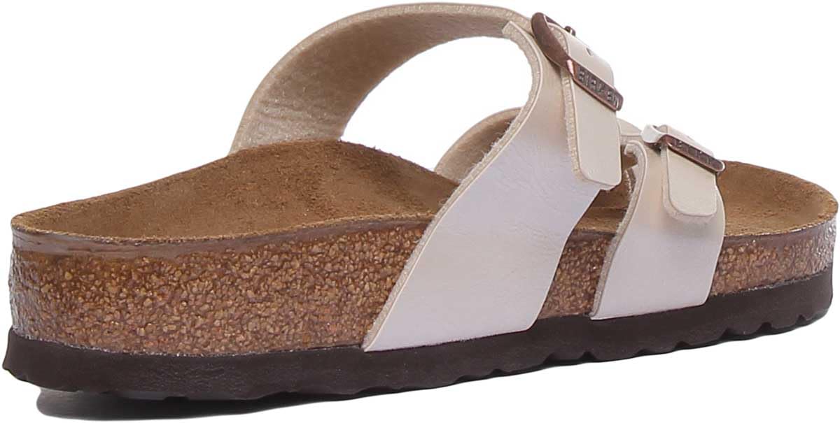 Birkenstock 071661 Mayari pearl white, Birko Flor Graceful SANDALO Donna, White EU 40