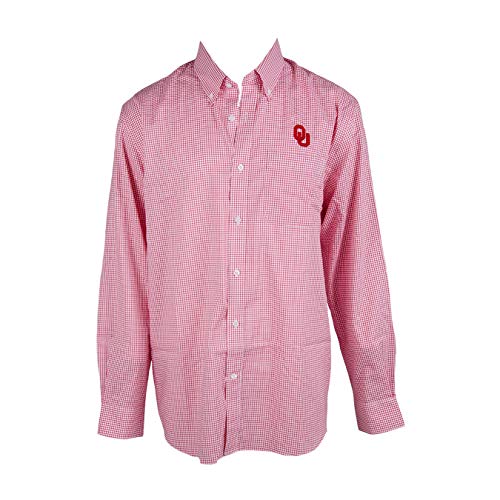 Cutter & Buck Men's Long Sleeve Epic Easy Care Tattersall Shirt, Red, Large