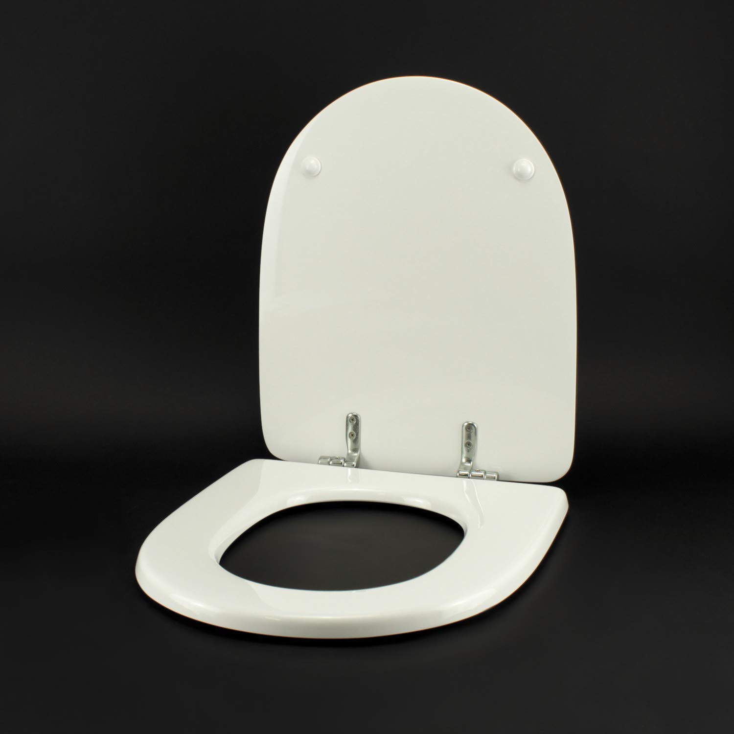 Tapa de inodoro para Jacob Delafon Antares blanco bisagra cromo normal o ralentizada soft close