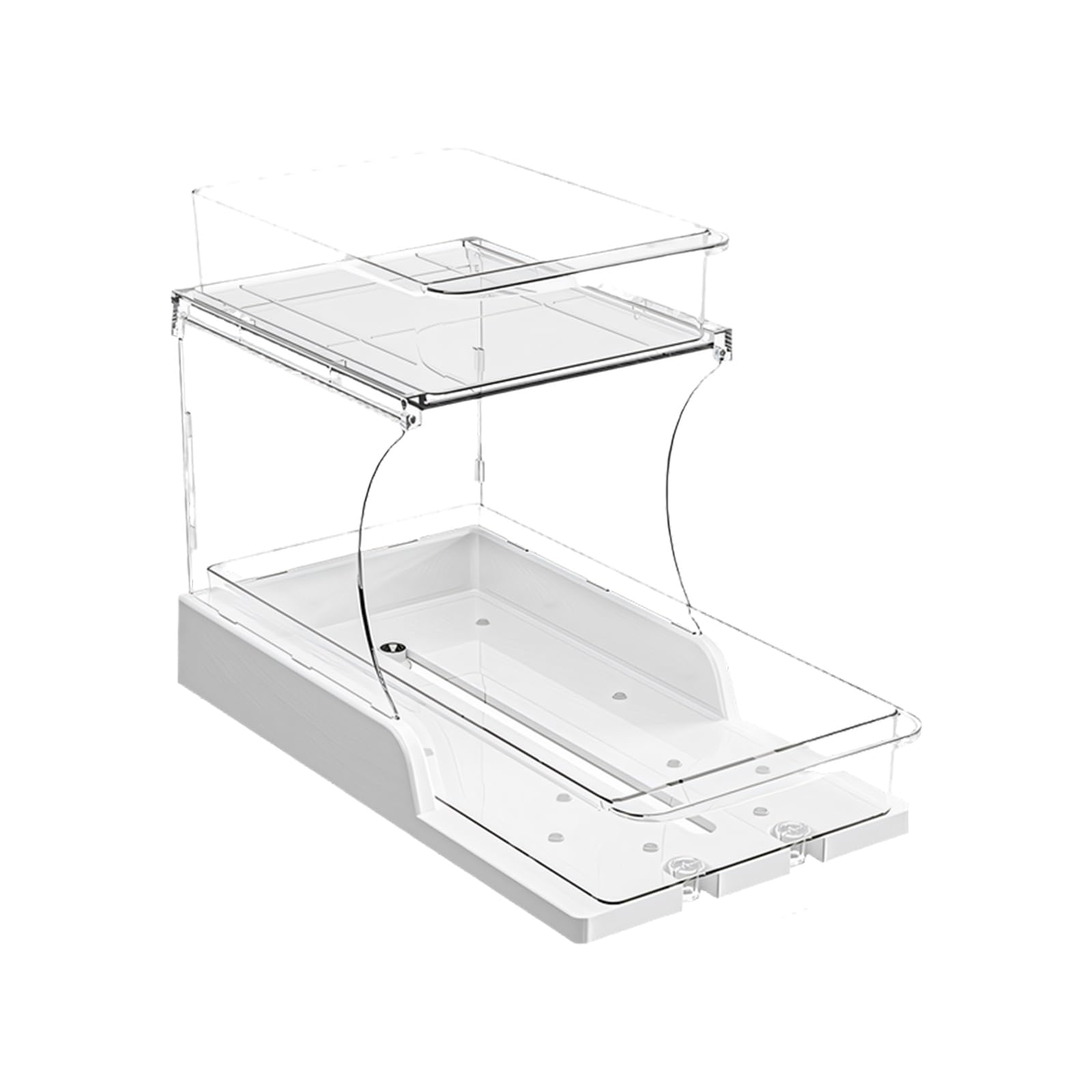 APGLSXY 2 Layer Rotating Seasonings Rack Organizers for Kitchen Countertop Sturdy and Sturdy PET ABS Materials Storage Shelf Kitchen Cabinet Organizers