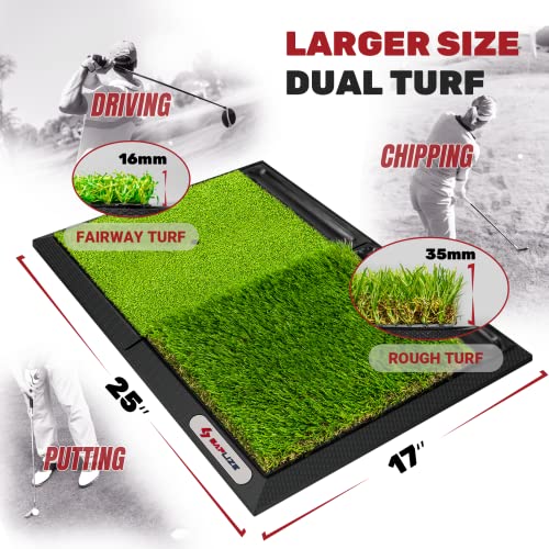Tapis de golf pliant 2-en-1 grand format