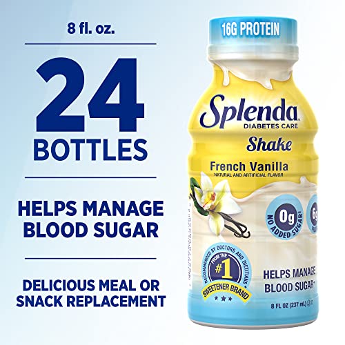Image of SPLENDA Diabetes Care Shakes - Meal Replacement Shake, French Vanilla, 8 Fl Oz (Pack of 24)