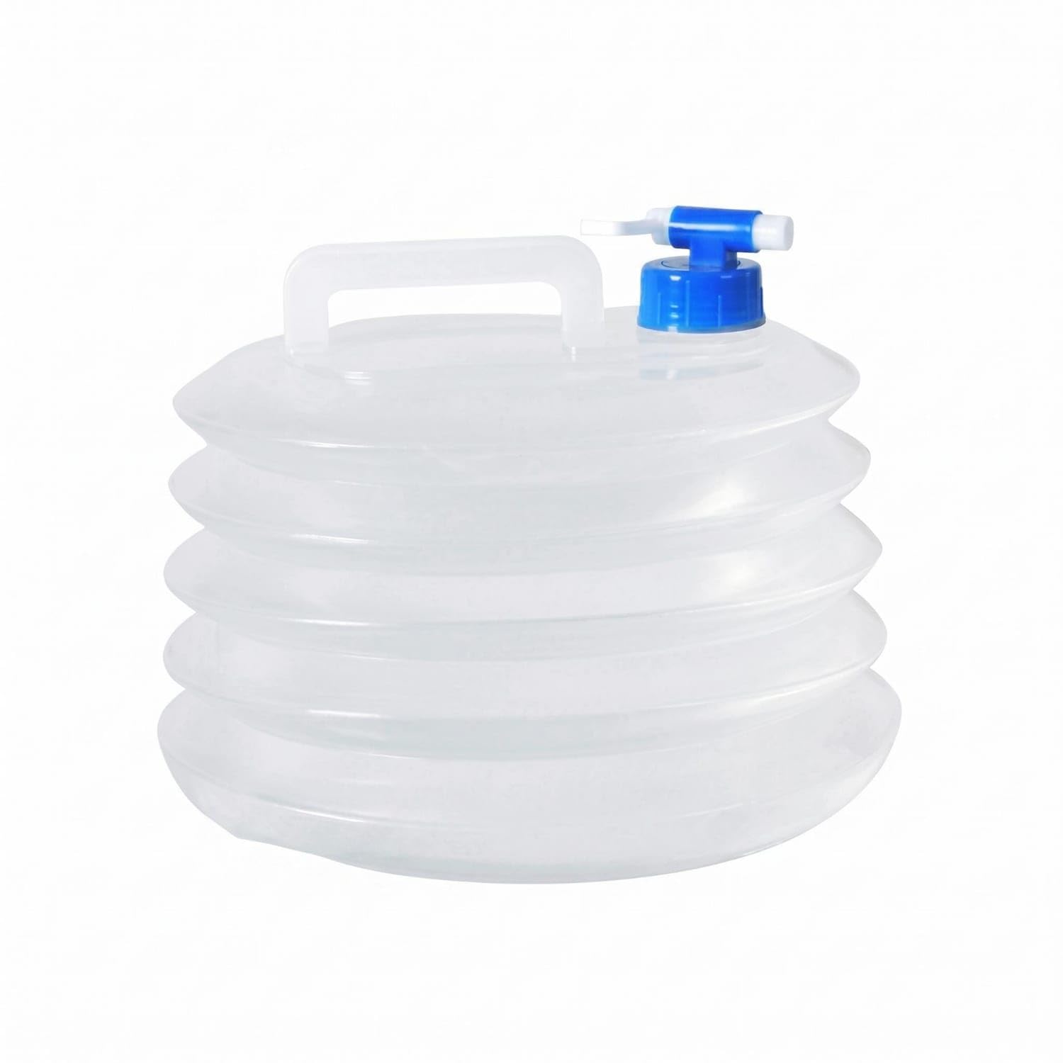 Transparent Foldable Water Container Ribbed Collapsible Water Container, 5L-image-33
