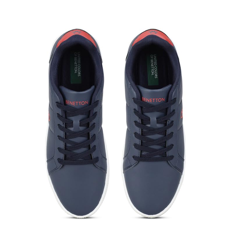Image of United Colors of Benetton Mens United Colors of Benetton Solid Lace-up Basic Knot Sneakers Sneaker