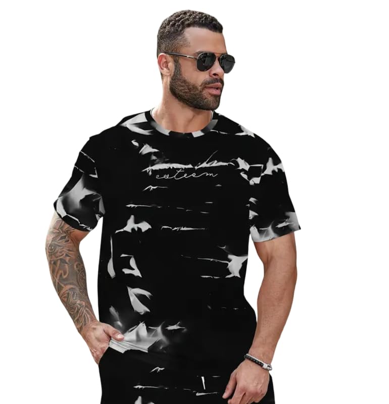 Men Cotton Graphic Printed T Shirt | Round Neck Half Sleeve Casual T-Shirt for Men | Regular Fit Cotton Tee-picture-33