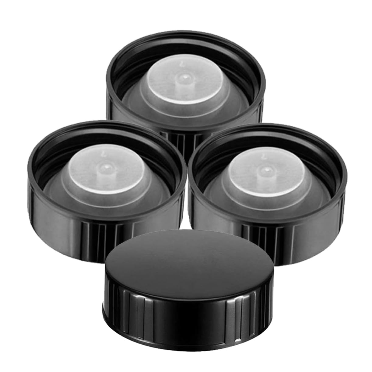 Cabilock 4pcs Bottle Caps Leakproof Screw Caps for Boston Bottles Phenolic Sealing Lids for Wine Liquor and Cosmetics Storage